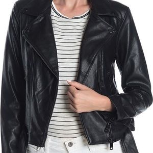 Elodie Faux Leather Moto Jacket
